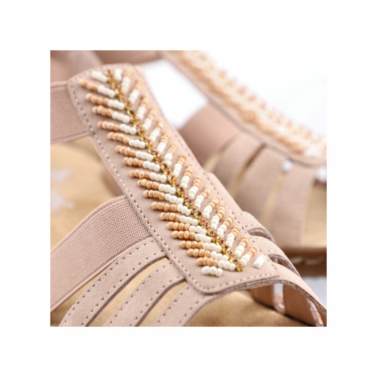 Sandales élastiquées pour femme de la marque Rieker. Référence : 60852-31 Altrosa. Disponible chez Chauss'Family Issoire.