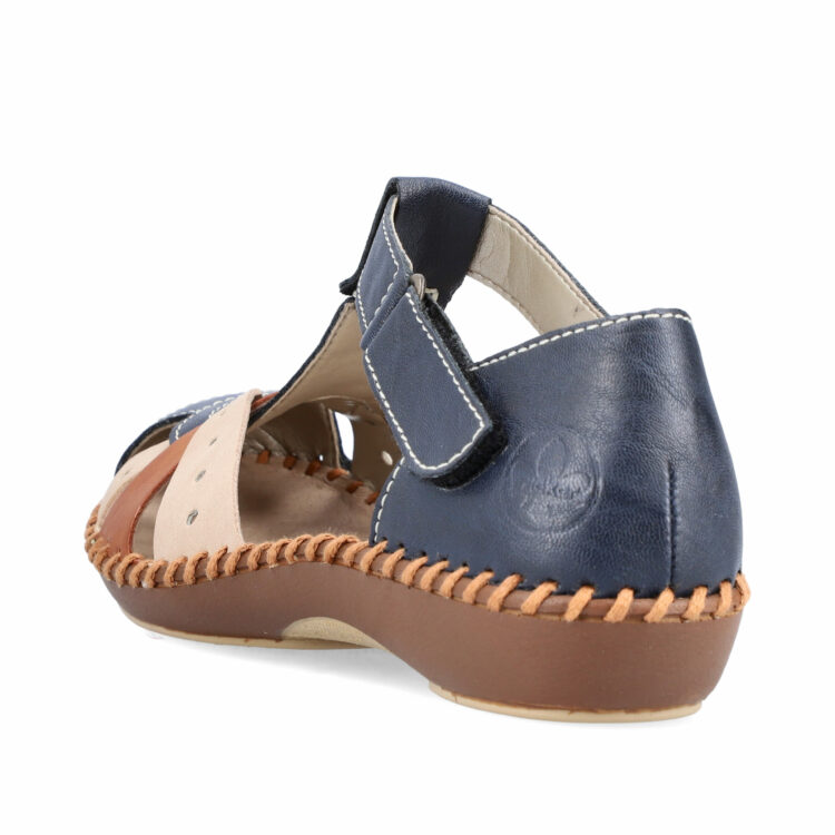 Sandales bout fermé de la marque Remonte. Référence M1655-14 Pazifik. Disponible chez Chauss'Family magasin de chaussures à Issoire.