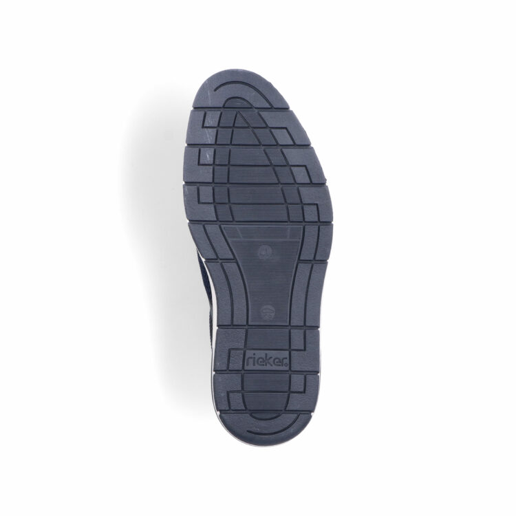 Baskets bleues pour homme marque Rieker. Référence 08869-14 Pazifik. Disponible chez Chauss'Family magasin de chaussures à Issoire.