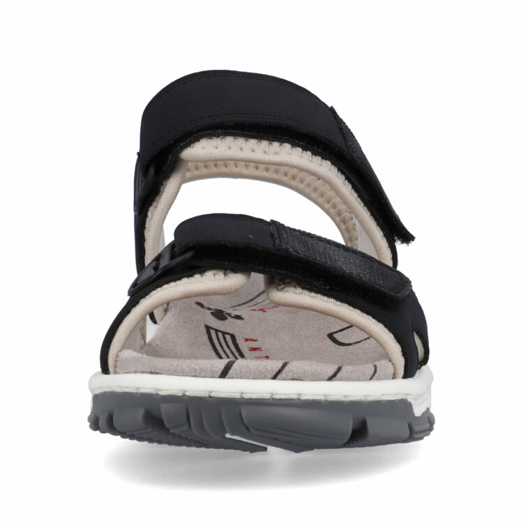 Sandales bleu marine pour femme de la marque Rieker. Référence : 68891-14 Pazifik. Disponible chez Chauss'Family magasin de chaussures à Issoire.
