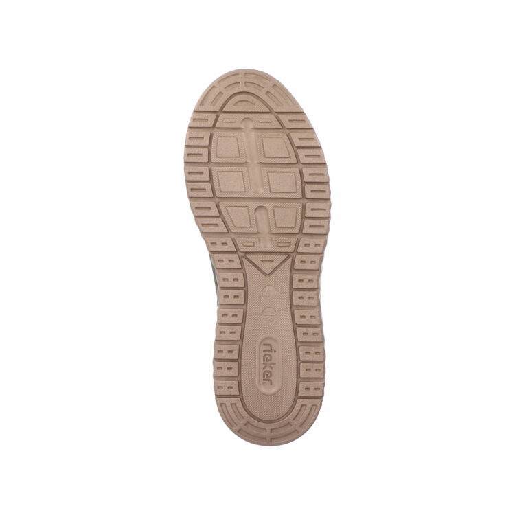 Chaussures kaki pour homme marque Rieker. Référence B0602-54 Olive. Disponible chez Chauss'Family magasin de chaussures à Issoire.