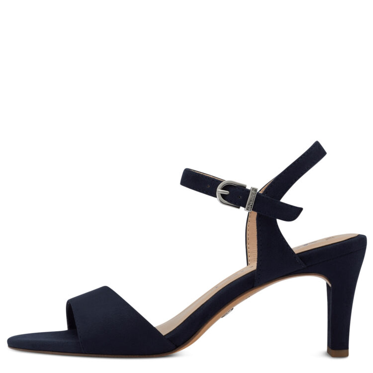 Sandales habillées pour femme de la marque Tamaris. Référence : 28028-20 805 Navy. Disponible chez Chauss'Family magasin de chaussures à Issoire.