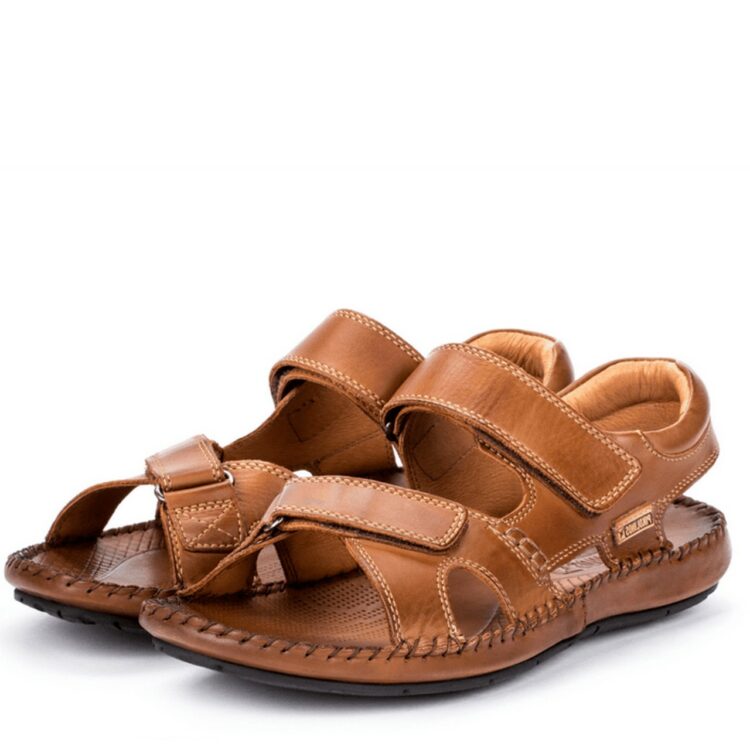 Sandales marron pour homme de la marque Pikolinos. Tarifa 06J-5818 Cuero. Disponible chez Chauss'Family magasin de chaussures à Issoire.