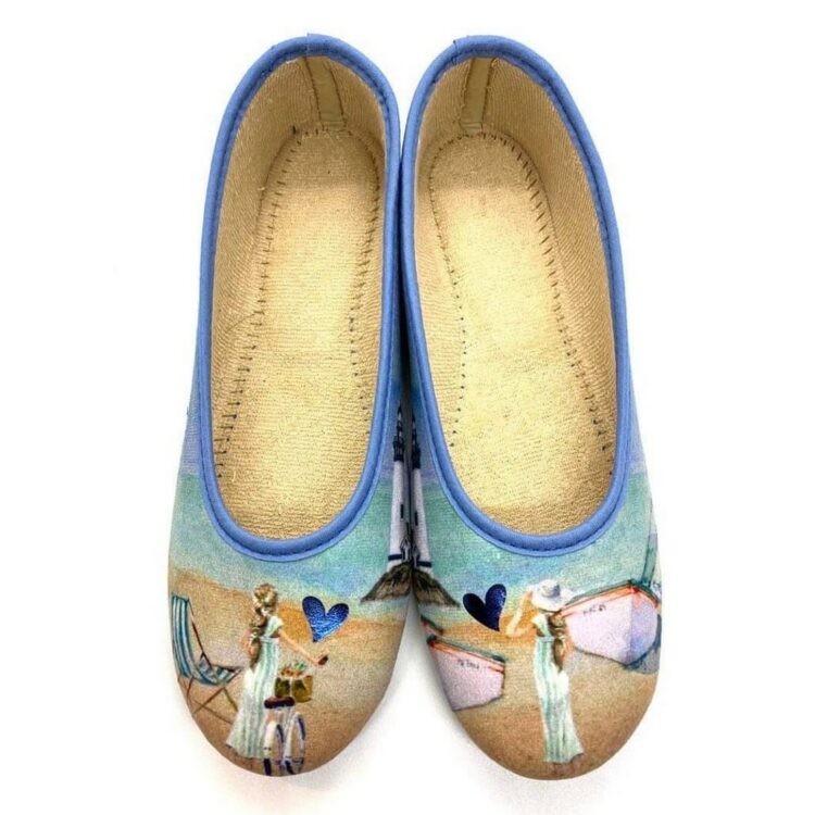 Ballerines pour femme de la marque La maison de l'espadrille référence 2088 Bleu. Disponible chez Chauss'Family magasin chaussures Issoire