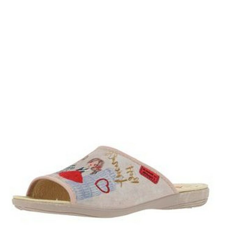 Mules bout ouvert pour femme de la marque La maison de l'espadrille référence 2113 Beige. Disponible chez Chauss'Family magasin chaussures Issoire