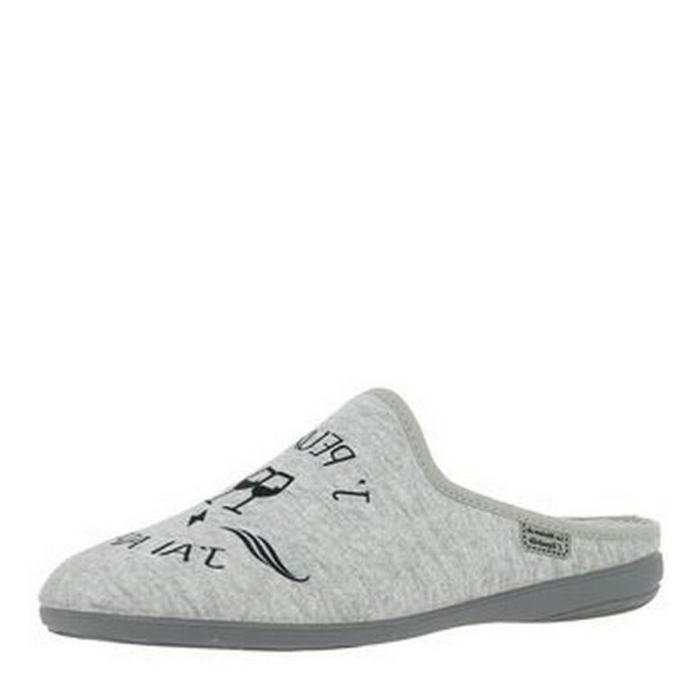 Mules pour homme de la marque La maison de l'espadrille référence 2482 Gris. Disponible chez Chauss'Family magasin chaussures Issoire