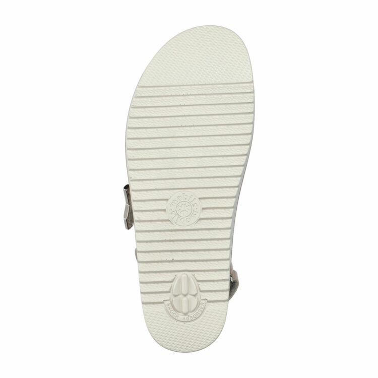 Sandales beiges pour femme marque Mobils. Darcie Liam Ligth taupe. Disponible chez Chauss'Family magasin de chaussures à Issoire.