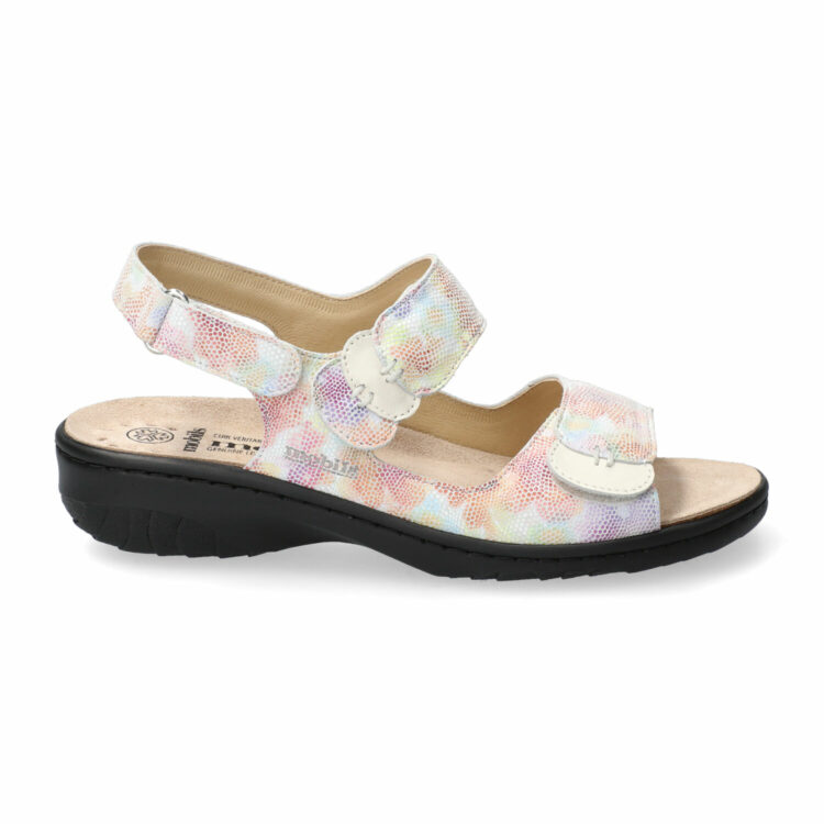 Sandales réglables pour femme marque Mobils. Getha Multicolored. Disponible chez Chauss'Family magasin de chaussures à Issoire.