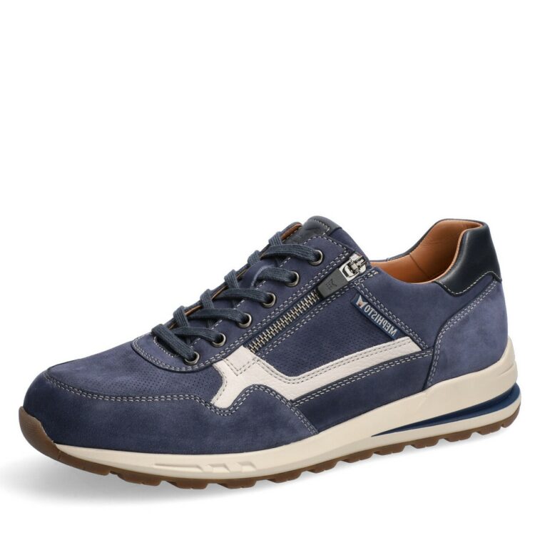 Baskets de la marque Mephisto. Référence Bradley Navy. Disponible chez Chauss'Family magasin de chaussures à Issoire.