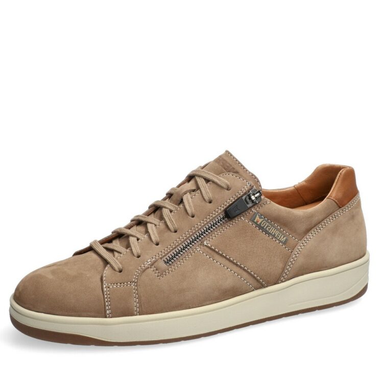 Baskets beiges de la marque Mephisto. Référence Henrik Taupe. Disponible chez Chauss'Family magasin de chaussures à Issoire.