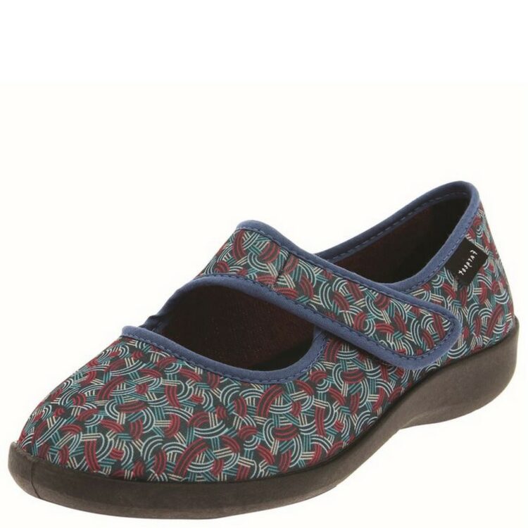 Pantoufles velcro Fargeot pour femme. Référence : Tory Colvert. Disponible chez Chauss'Family magasin de chaussures à Issoire.