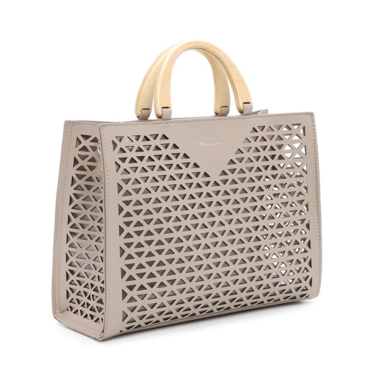 Sac cabas rose de la marque Tamaris. Référence : Lavinia 32090.900 beige. Disponible chez Chauss'Family magasin de chaussures et sacs à main à Issoire.