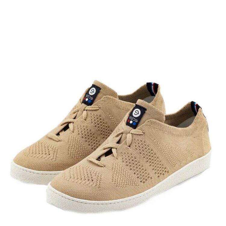 Baskets en toile éco-responsables de la marque Ector pour femme. Référence : Ficelle. Disponible chez Chauss'Family magasin de chaussures à Issoire.