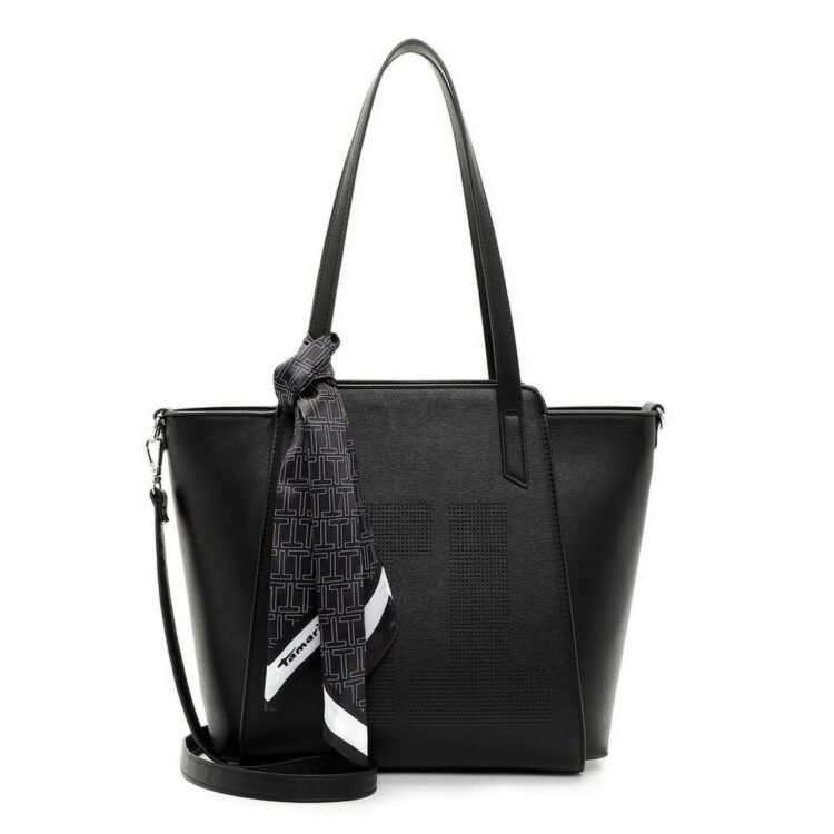 Sac cabas noir de la marque Tamaris. Référence : Lana 32041.100 black. Disponible chez Chauss'Family magasin de chaussures et sacs à main à Issoire.