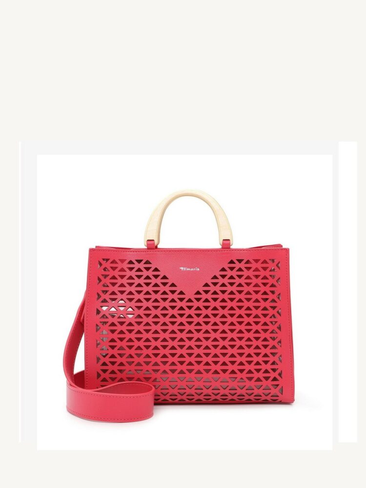 Sac cabas rose de la marque Tamaris. Référence : Lavinia 32090.670 pink. Disponible chez Chauss'Family magasin de chaussures et sacs à main à Issoire.