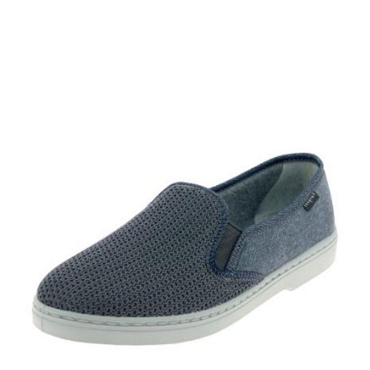 Pantoufles grises de la marque Fargeot pour homme. Référence : Vigo Gris. Disponible chez Chauss'Family magasin de chaussures à Issoire.