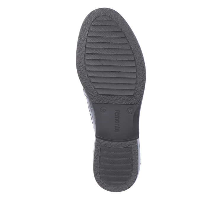 Mocassins noirs pour femme marque Remonte. Référence D0F03-02 Schwarz. Disponible chez Chauss'Family magasin de chaussures Issoire.