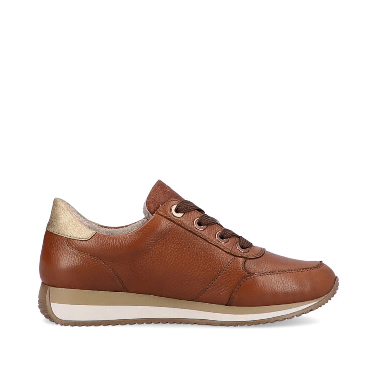 Baskets marron pour femme marque Remonte. Référence D0H11-24 Amaretto. Disponible chez Chauss'Family magasin de chaussures à Issoire.