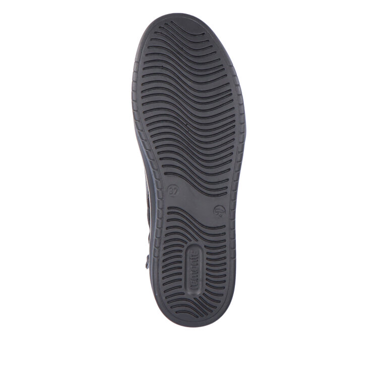 Baskets montantes noires pour femme marque Remonte. Référence D0J71-01 Schwarz. Disponible chez Chauss'Family magasin de chaussures Issoire