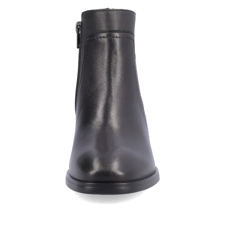 Bottines noires pour femme marque Remonte. Référence D0V74-01 Schwarz. Disponible chez Chauss'Family magasin de chaussures Issoire.