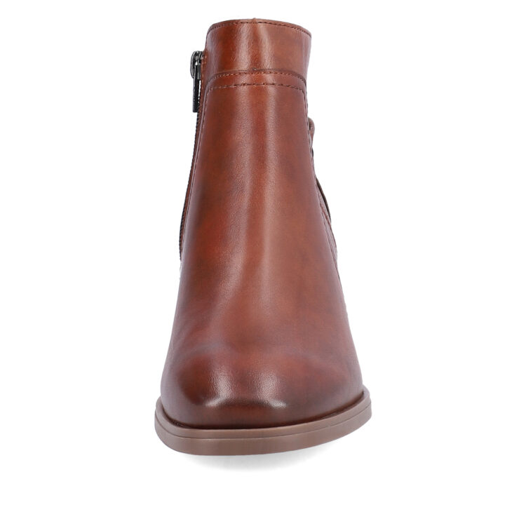 Bottines marron pour femme marque Remonte. Référence D0V74-22 Chestnut. Disponible chez Chauss'Family magasin de chaussures Issoire.