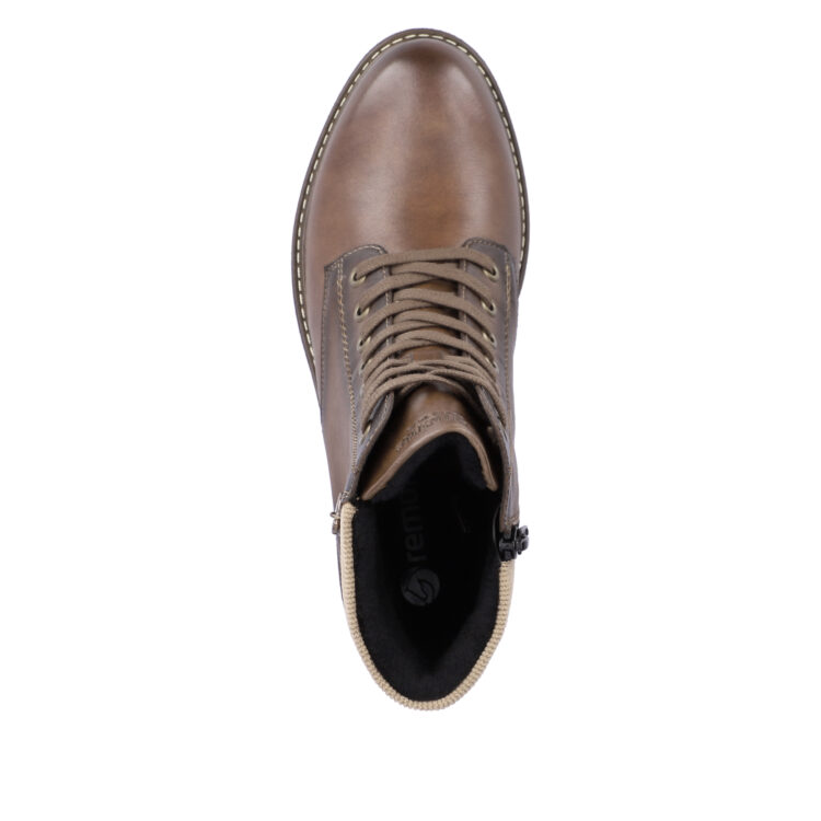 Bottines à lacets pour femme marque Remonte. Référence D1A70-22 Chestnut. Disponible chez Chauss'Family magasin de chaussures Issoire.