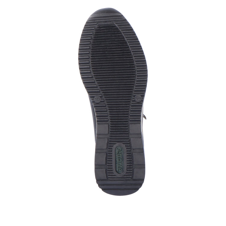 Baskets compensées pour femme marque Remonte. Référence D2401-24 Schwarz. Disponible chez Chauss'Family magasin de chaussures Issoire.