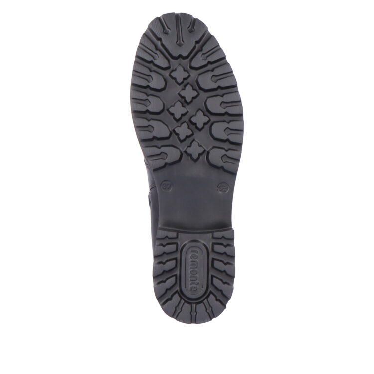 Bottines à lacets pour femme marque Remonte. Référence D8668-00 Schwarz. Disponible chez Chauss'Family magasin de chaussures Issoire.