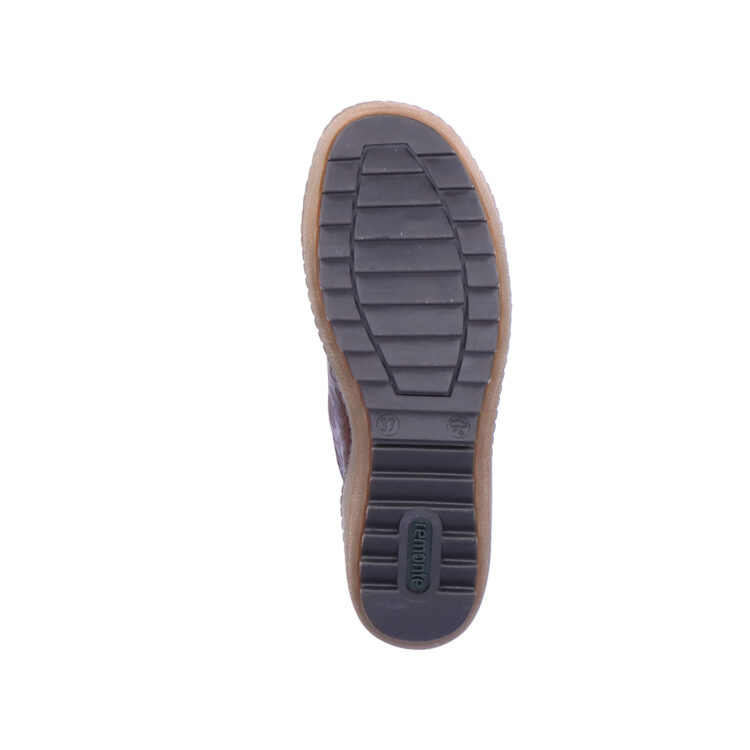 Baskets montantes marron pour femme marque Remonte. Référence R1467-23 Chestnut. Disponible chez Chauss'Family magasin de chaussures Issoire