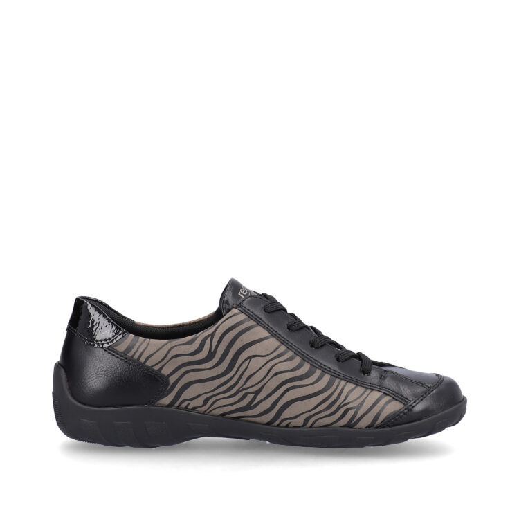 Baskets noires pour femme marque Remonte. Référence R3407-02 Schwarz. Disponible chez Chauss'Family magasin de chaussures à Issoire.