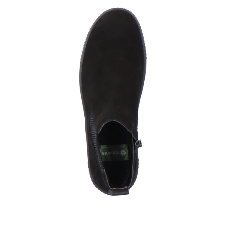 Bottines noires pour femme marque Remonte. Référence R7994-01 Schwarz. Disponible chez Chauss'Family magasin de chaussures Issoire.