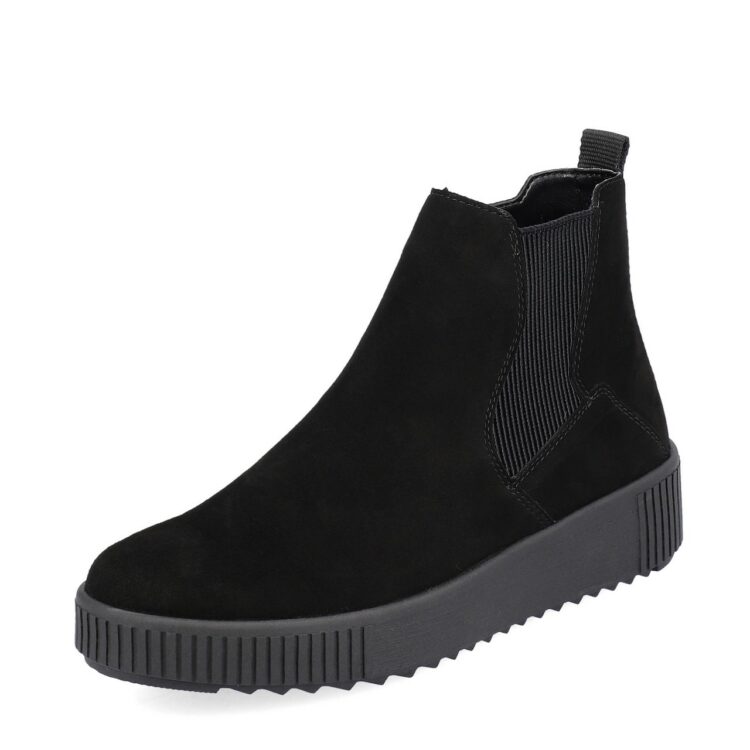 Bottines noires pour femme marque Remonte. Référence R7994-01 Schwarz. Disponible chez Chauss'Family magasin de chaussures Issoire.