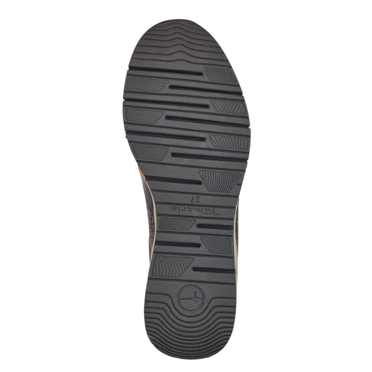 Baskets noires pour femme marque Tamaris. Référence 23702-41 312 Muscat Comb. Disponible chez Chauss'Family magasin de chaussures à Issoire.
