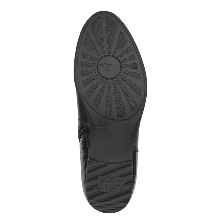 Bottines noires de la marque Tamaris. Référence 25047-41 001 Black. Disponible chez Chauss'Family magasin de chaussures à Issoire.