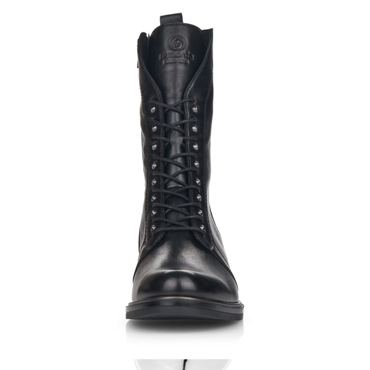 Bottes à lacets pour femme marque Remonte. Référence D8380-01 Schwarz. Disponible chez Chauss'Family magasin de chaussures Issoire.