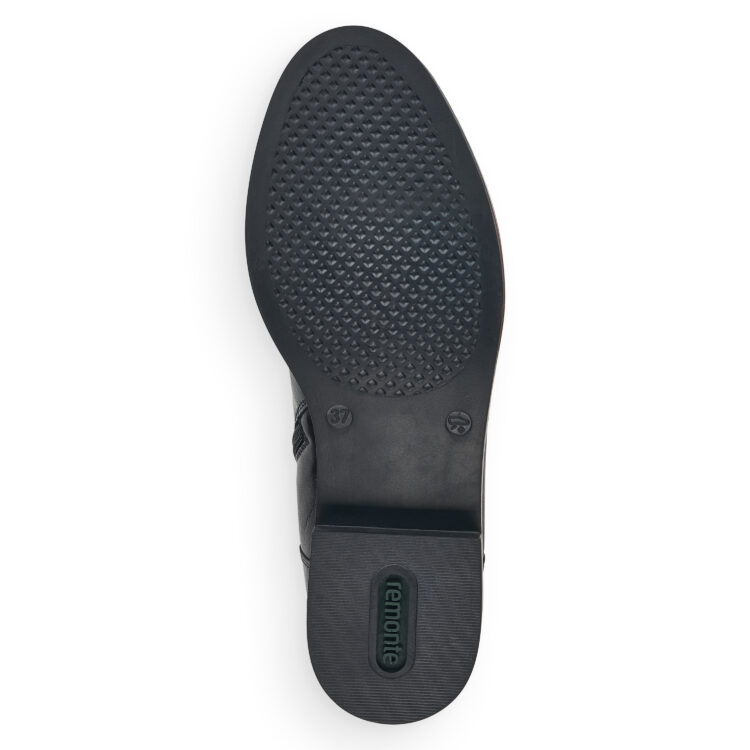 Bottes à lacets pour femme marque Remonte. Référence D8380-01 Schwarz. Disponible chez Chauss'Family magasin de chaussures Issoire.