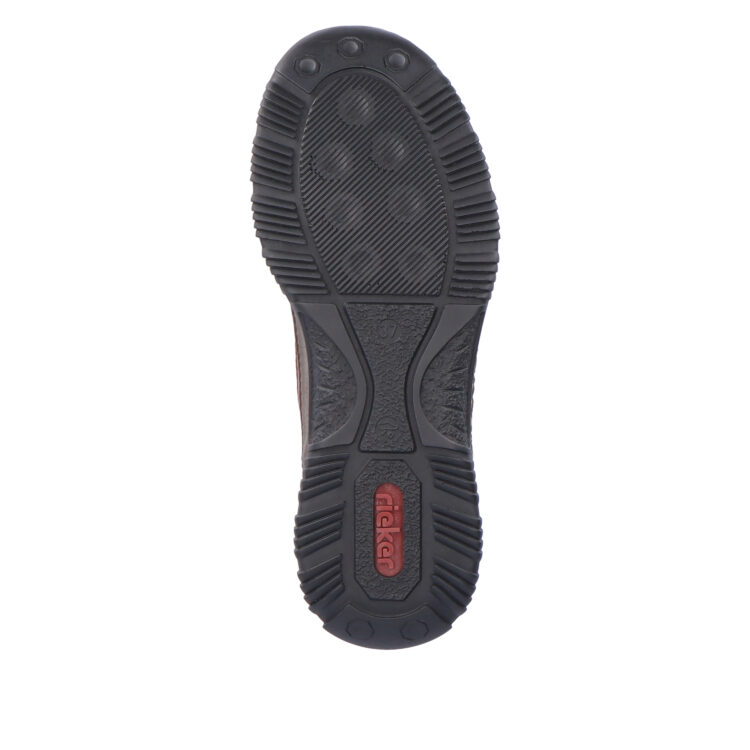 Bottines / bottillon multicolores pour femme de la marque Rieker. Référence N3277-25 Mokka. Disponible chez Chauss'Family magasin de chaussures à Issoire.