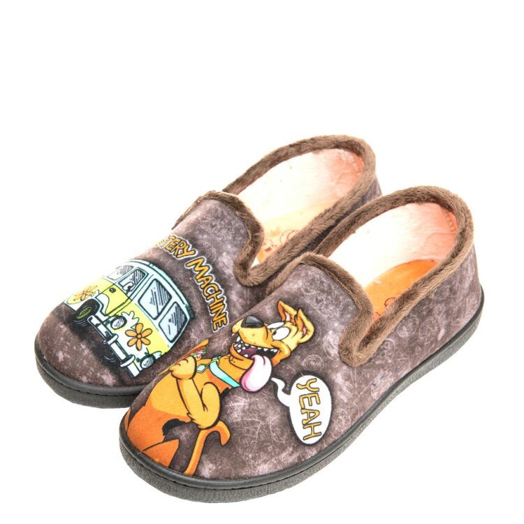 Pantoufles motif Scooby doo pour homme de la marque Plumaflex. Référence : Scooby R12228. Chauss'Family Issoire magasin de chaussures à Issoire.