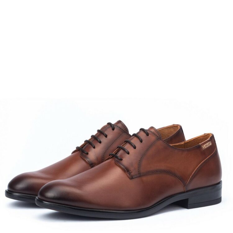 Derbies marron pour homme marque Pikolinos. Référence Bristol M75-4187 Cuero. Disponible chez Chauss'Family magasin de chaussures à Issoire.