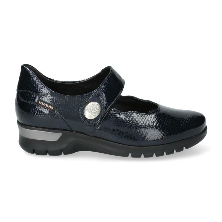 Babies de la marque Mobils. Référence Maryana Deep Blue. Disponible chez Chauss'Family magasin de chaussures à Issoire.