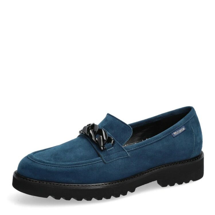 Mephisto : Mocassins bleu canard
