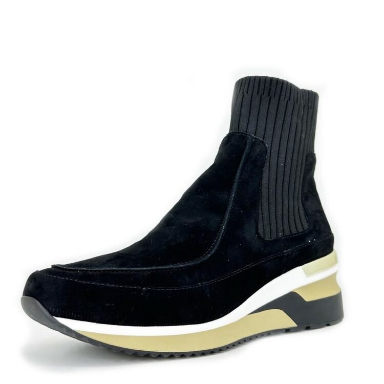 Bottines noires à talon compensé pour femme marque Mam'zelle. Référence CSIJK58 Veris Noir. Disponible chez Chauss'Family magasin de chaussures à Issoire.