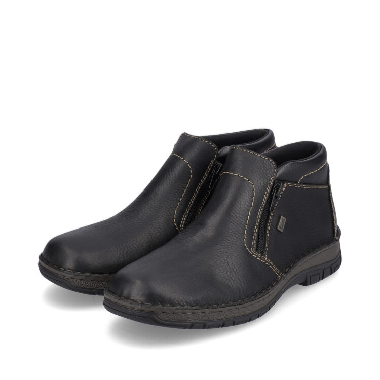 Bottines chaudes pour homme marque Rieker. Référence 05173-00 Black. Disponible chez Chauss'Family magasin de chaussures Issoire.