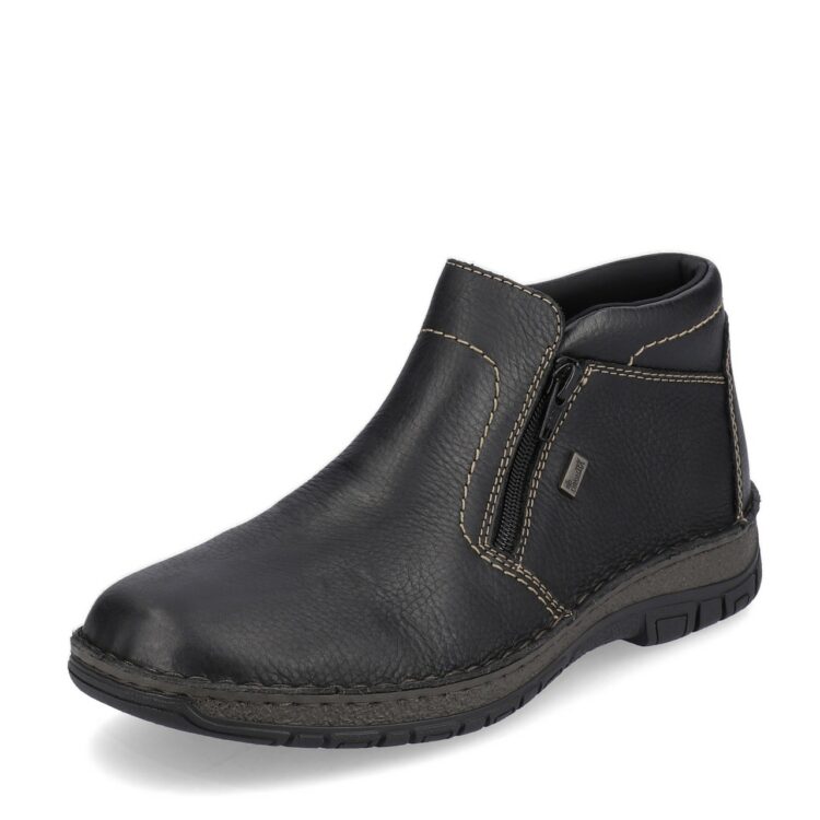 Bottines chaudes pour homme marque Rieker. Référence 05173-00 Black. Disponible chez Chauss'Family magasin de chaussures Issoire.