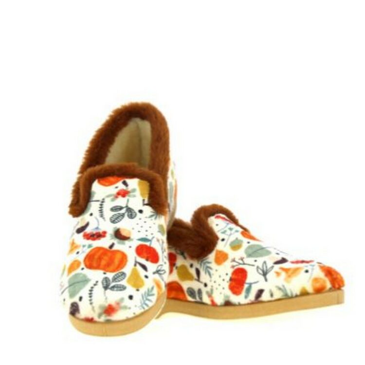 Charentaises motifs chats femme marque La maison de l'espadrille référence 7649 camel. Disponible chez Chauss'Family magasin chaussures Issoire