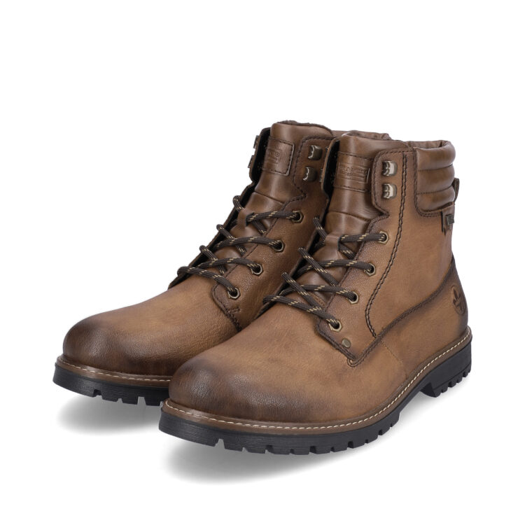 Bottines chaudes pour homme marque Rieker. Référence F3600-21 Sattel. Disponible chez Chauss'Family magasin de chaussures Issoire.