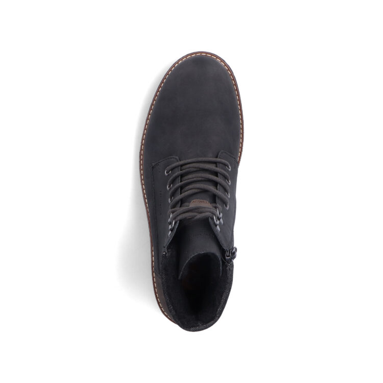 Bottines chaudes pour homme marque Rieker. Référence F3611-00 Black. Disponible chez Chauss'Family magasin de chaussures Issoire.