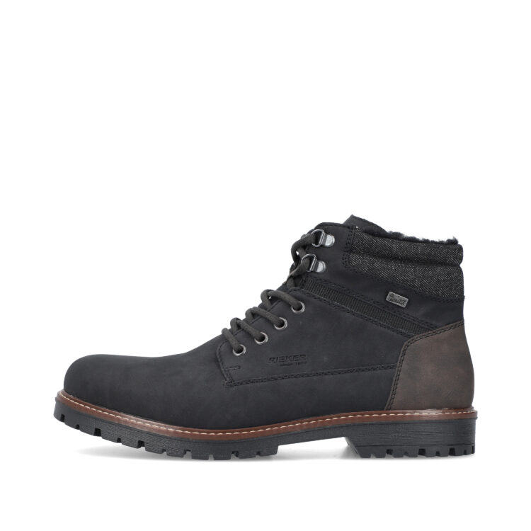 Bottines chaudes pour homme marque Rieker. Référence F3611-00 Black. Disponible chez Chauss'Family magasin de chaussures Issoire.