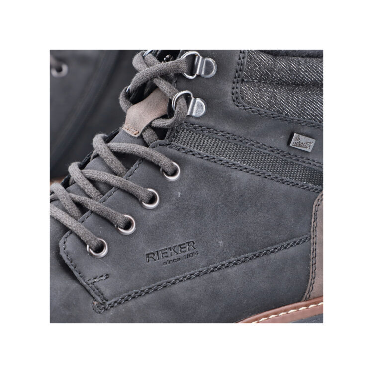 Bottines chaudes pour homme marque Rieker. Référence F3611-00 Black. Disponible chez Chauss'Family magasin de chaussures Issoire.