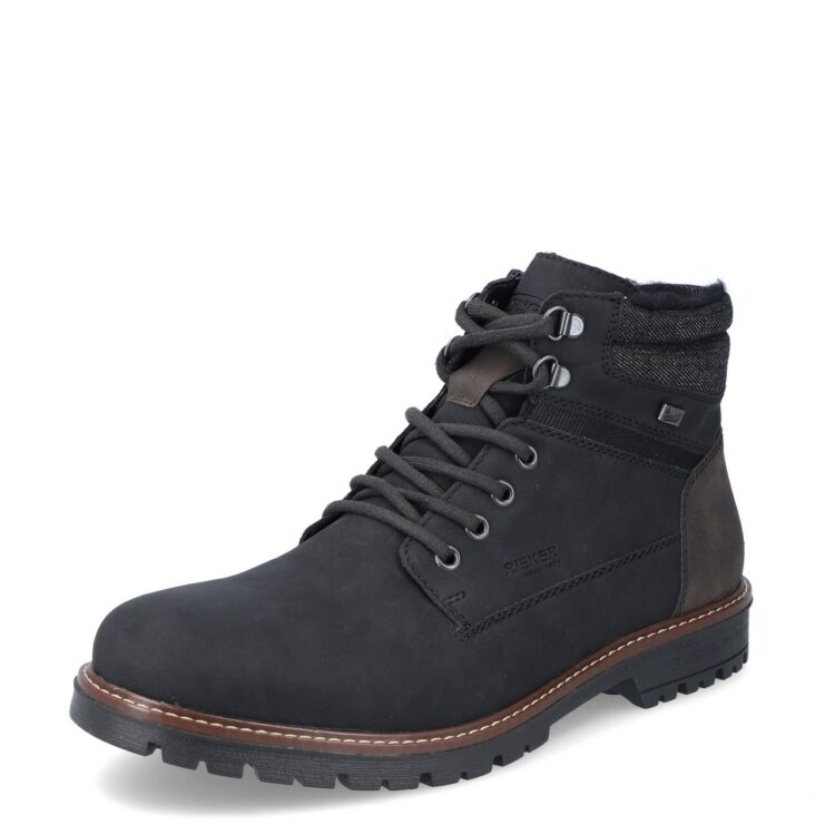 Bottines chaudes pour homme marque Rieker. Référence F3611-00 Black. Disponible chez Chauss'Family magasin de chaussures Issoire.